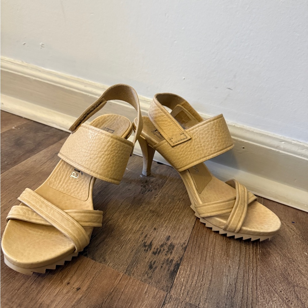 Pedro Garcia Tan Strappy Heels Made in Spain